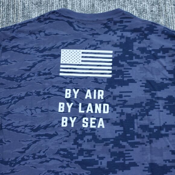 Men's XL Project Rock Veterans Day Show Camo T-Shirt Training Gym Workout Tee - Picture 7 of 10